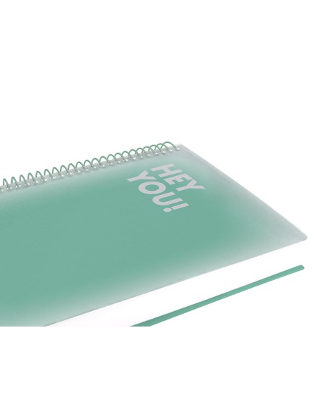 Agenda espiral liderpapel gazi a4 2025 dia pagina color verde papel 70 gr