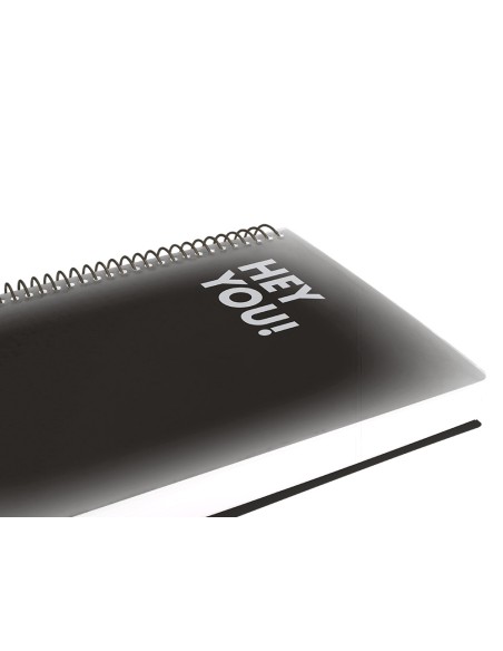 Agenda espiral liderpapel gazi a4 2025 dia pagina color negro papel 70 gr