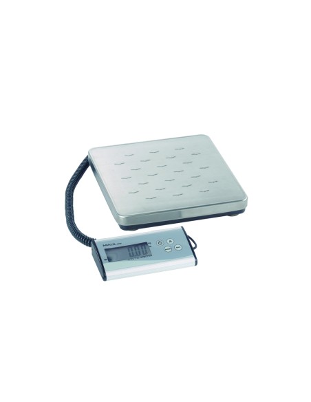 Bascula para paquetes maul cargo con visor separado 120 kg precision pesaje 50 gr color acero inoxidable