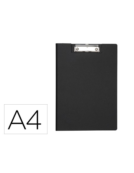 Portanotas maul balance din a4 carton reforzado 8 mm con pinza color negro