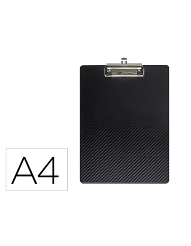 Portanotas maul flexx din a4 polipropileno con pinza color negro