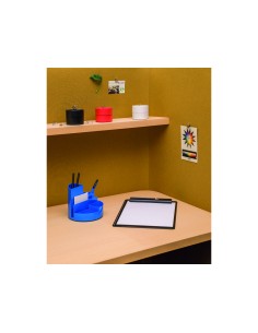 Portanotas maul go din a4 plastico reciclado con pinza color negro