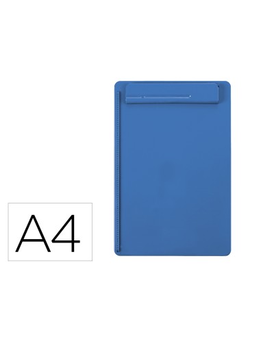 Portanotas maul go din a4 plastico reciclado con pinza color azul