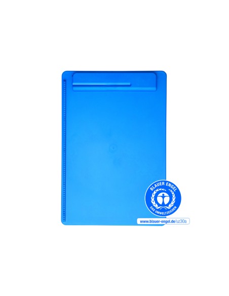 Portanotas maul go din a4 plastico reciclado con pinza color azul