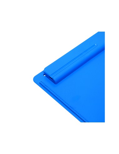 Portanotas maul go din a4 plastico reciclado con pinza color azul