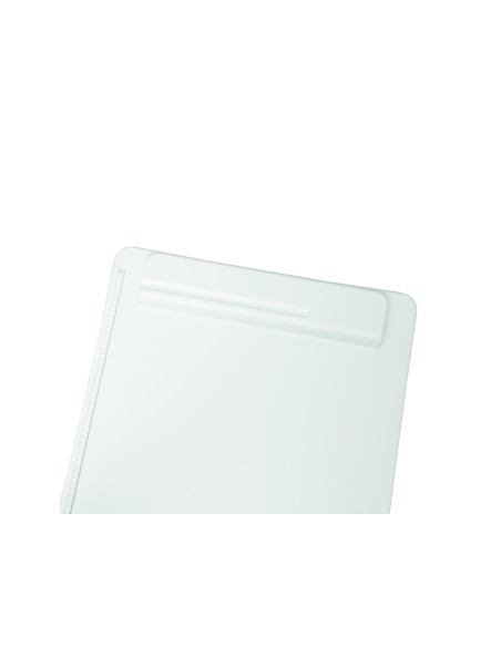 Portanotas maul go din a4 plastico reciclado con pinza color blanco