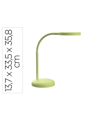 Lampara de escritorio maul led joy color verde lima 137x335x358 mm