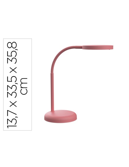 Lampara de escritorio maul led joy color rosa 137x335x358 mm Lampara de escritorio maul led joy color rosa 137x335x358 mm
