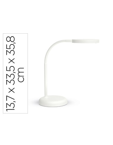 Lampara de escritorio maul led joy color blanco 137x335x358 mm