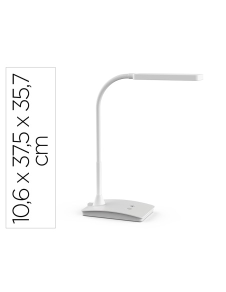 Lampara de escritorio maul led pearly tres niveles intensidad color blanco 106x375x357 mm Lampara de escritorio maul led pearly tres niveles intensidad color blanco 106x375x357 mm
