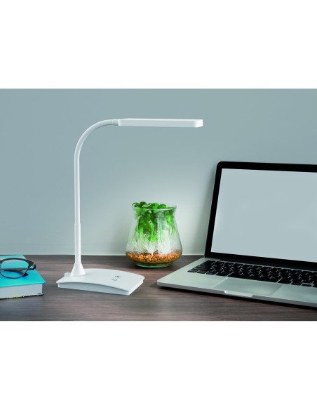 Lampara de escritorio maul led pearly tres niveles intensidad color blanco 106x375x357 mm Lampara de escritorio maul led pearly tres niveles intensidad color blanco 106x375x357 mm