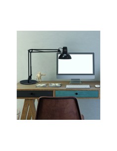 Lampara de escritorio maul study con base color negro 490x350x230 mm