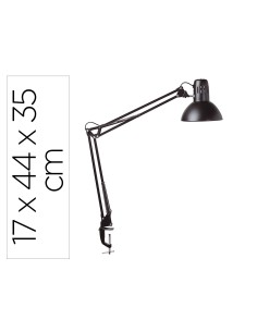 Lampara de escritorio maul study con pinza color negro 170x440x350 mm