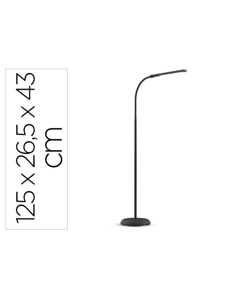 Lampara de pie maul led pirro aluminio color negro 1250x265x430 mm Lampara de pie maul led pirro aluminio color negro 1250x265x430 mm