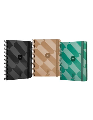 Agenda encuadernada liderpapel antartik 2 a6 2025 semana vista papel de 80g