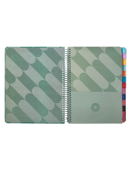 Agenda encuadernada liderpapel antartik 2 a5 2025 dia pagina papel de 80g