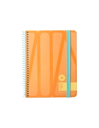 Agenda encuadernada liderpapel antartik 1 a6 2025 semana vista papel de 80g