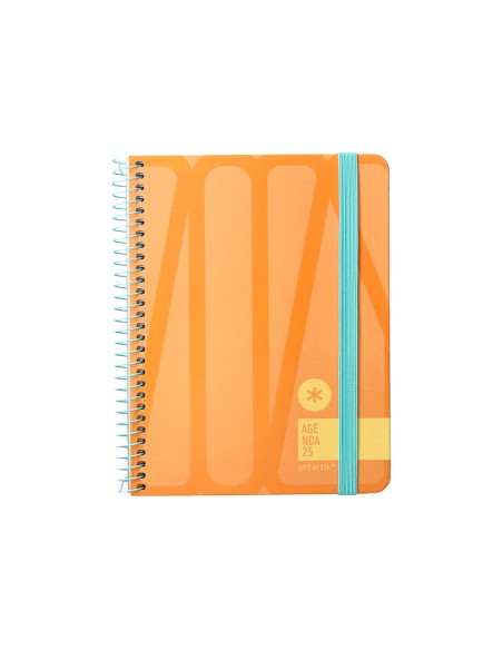 Agenda encuadernada liderpapel antartik 1 a6 2025 semana vista papel de 80g