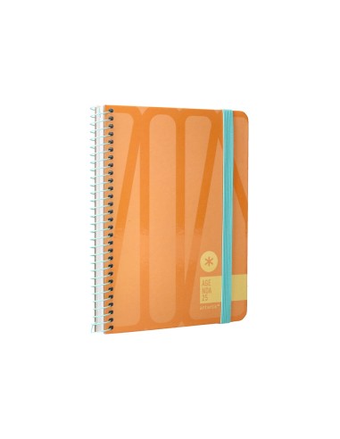 Agenda encuadernada liderpapel antartik 1 a6 2025 semana vista papel de 80g