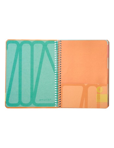 Agenda encuadernada liderpapel antartik 1 a6 2025 semana vista papel de 80g