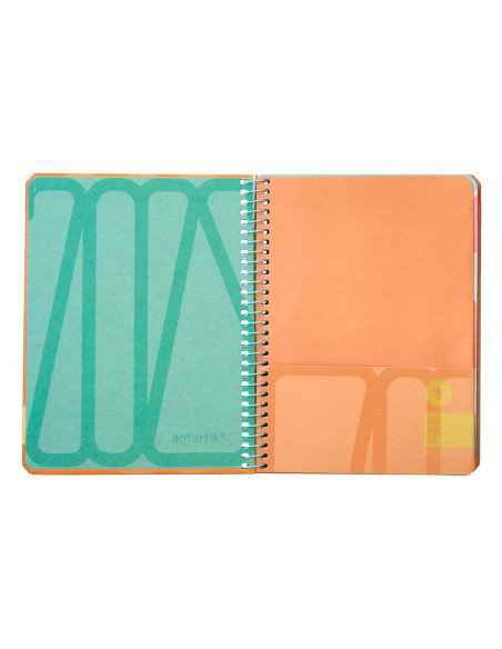 Agenda encuadernada liderpapel antartik 1 a6 2025 semana vista papel de 80g