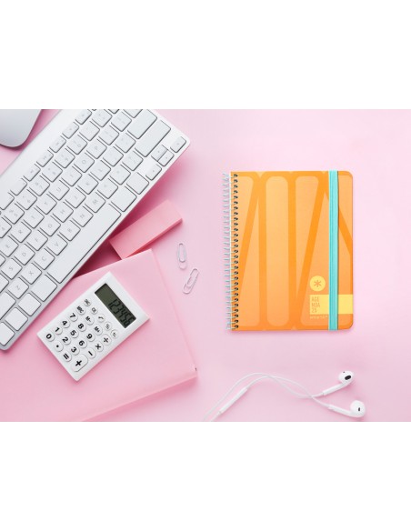 Agenda encuadernada liderpapel antartik 1 a6 2025 semana vista papel de 80g