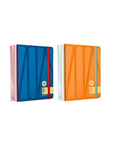 Agenda encuadernada liderpapel antartik 1 a5 2025 dia pagina papel de 80 g