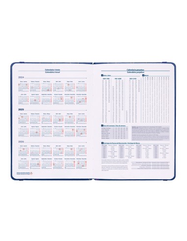 Agenda encuadernada liderpapel efira a5 2025 dia pagina 4 disenos papel 70g
