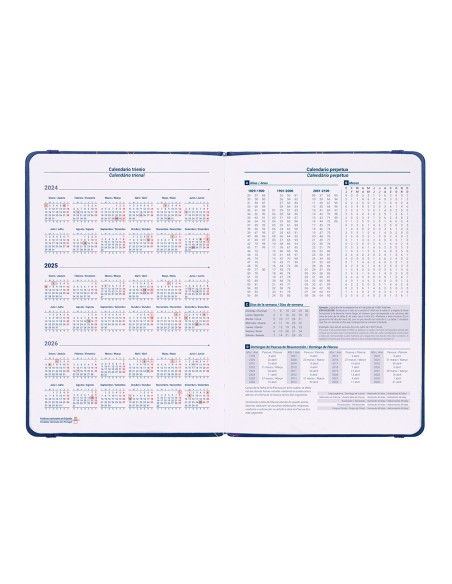 Agenda encuadernada liderpapel efira a5 2025 dia pagina 4 disenos papel 70g