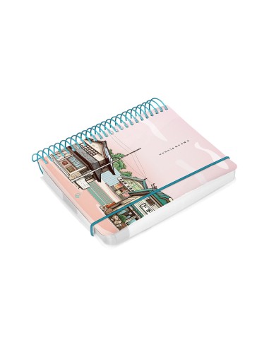 Agenda espiral liderpapel sant orini a6 2025 dia pagina 4 disenos surtidos papel 60g