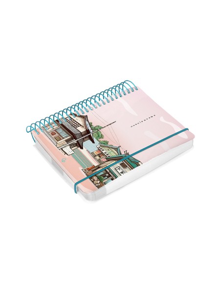 Agenda espiral liderpapel sant orini a6 2025 dia pagina 4 disenos surtidos papel 60g