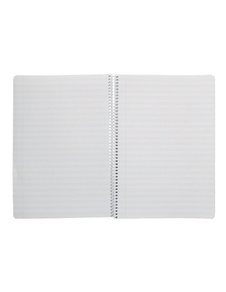 Cuaderno espiral liderpapel di n a4 pautaguia tapa dura 80h 90 gr cuadro pautado 3mm color lila