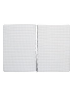 Cuaderno espiral liderpapel di n a4 pautaguia tapa dura 80h 90 gr cuadro pautado 25mm color rojo