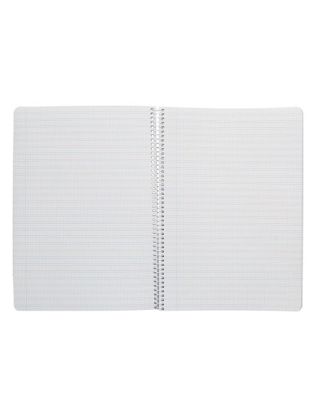 Cuaderno espiral liderpapel di n a4 pautaguia tapa dura 80h 90 gr cuadro pautado 25mm color naranja
