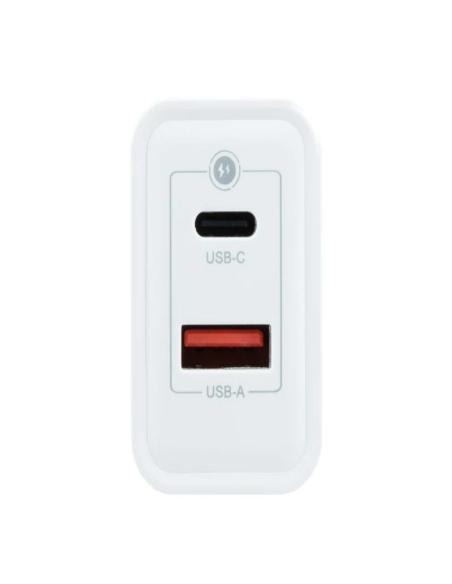 Coolbox Cargador Pared GAN 45W USB-C/USB-A