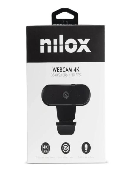 Nilox Webcam 4k, Enfoque Auto Negro Nilox Webcam 4k, Enfoque Auto Negro