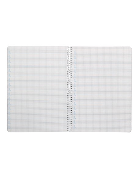 Cuaderno espiral liderpapel din a4 pautaguia tapa plastico80h 90gr cuadro pautado 4mm con margen color naranja