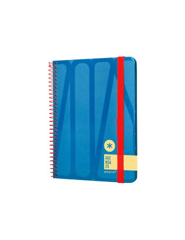 Agenda espiral antartik bold semana vista color azul papel 80 gr