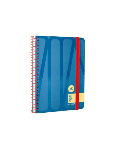 Agenda espiral antartik bold semana vista color azul papel 80 gr