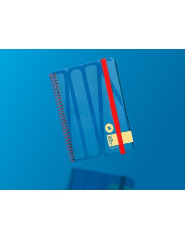 Agenda espiral antartik bold semana vista color azul papel 80 gr