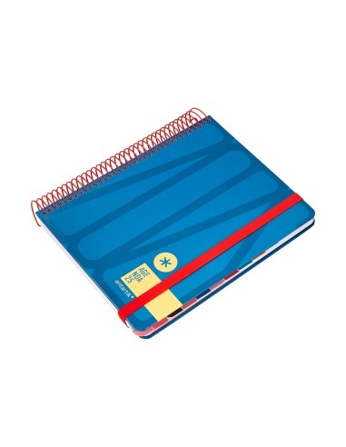 Agenda espiral antartik bold a5 2025 dia pagina color azul papel 80 gr
