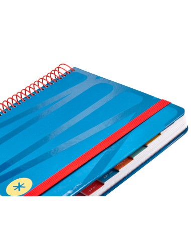Agenda espiral antartik bold a5 2025 dia pagina color azul papel 80 gr