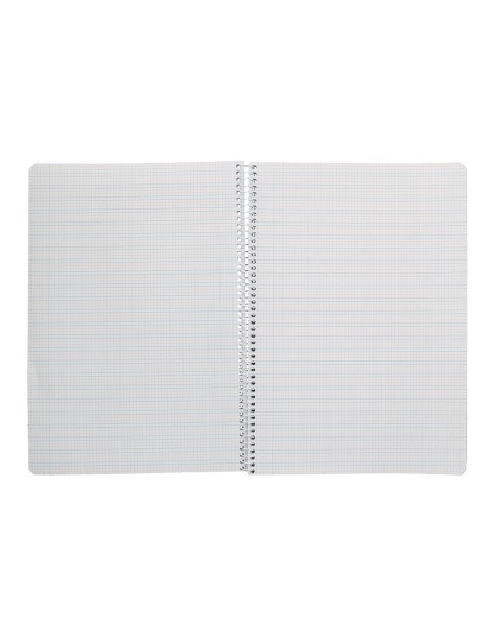Cuaderno espiral liderpapel di n a4 pautaguia tapa blanda 80h 75 gr cuadro pautado 3mm color lila