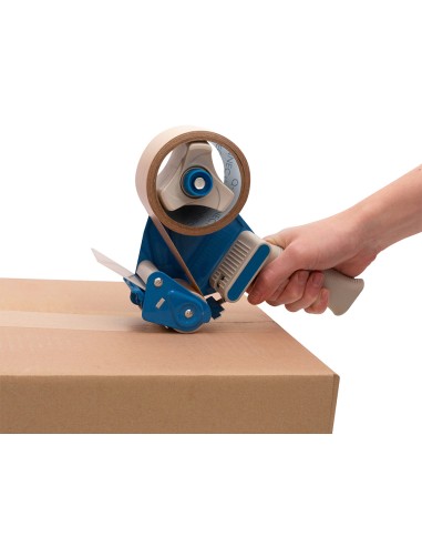 Cinta adhesiva q connect reforzada kraft 50mt x 50 mm para embalaje