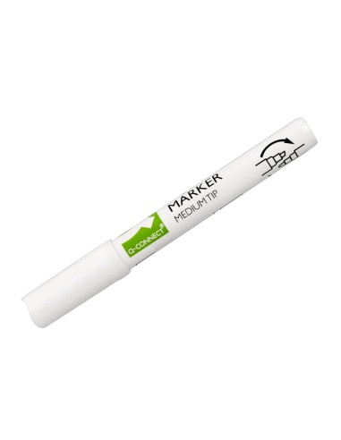 Rotulador q connect tiza liquida punta redonda trazo 3 mm caja de 4 unidades color blanco