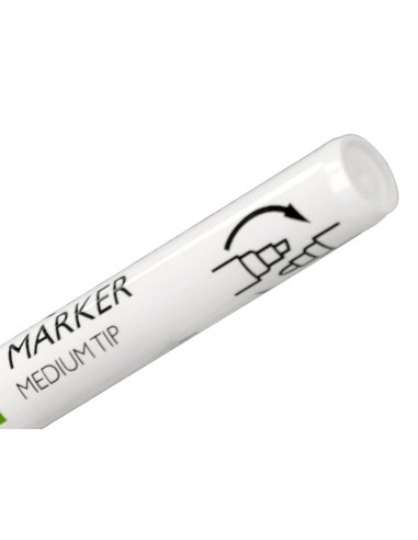 Rotulador q connect tiza liquida punta redonda trazo 3 mm caja de 4 unidades color blanco