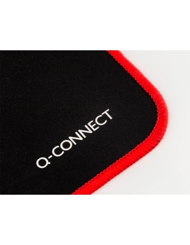 Alfombrilla para raton q connect xxl negra con borde rojo 900x400 mm