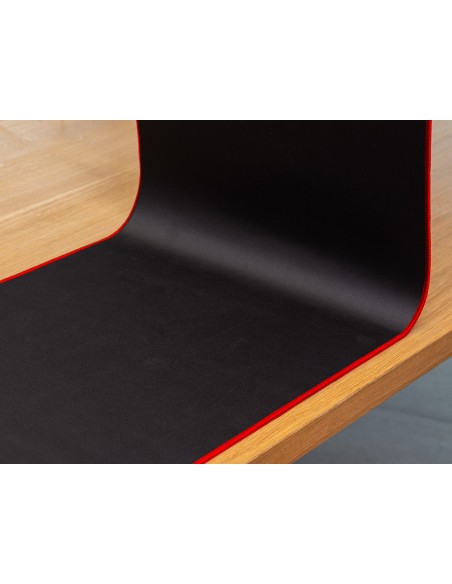 Alfombrilla para raton q connect xxl negra con borde rojo 900x400 mm