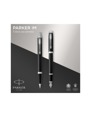 Juego parker im duo ct boligrafo pluma color negro