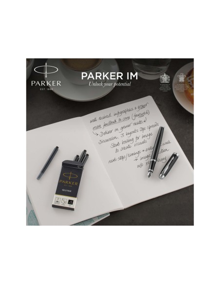 Juego parker im duo ct boligrafo pluma color negro Juego parker im duo ct boligrafo pluma color negro